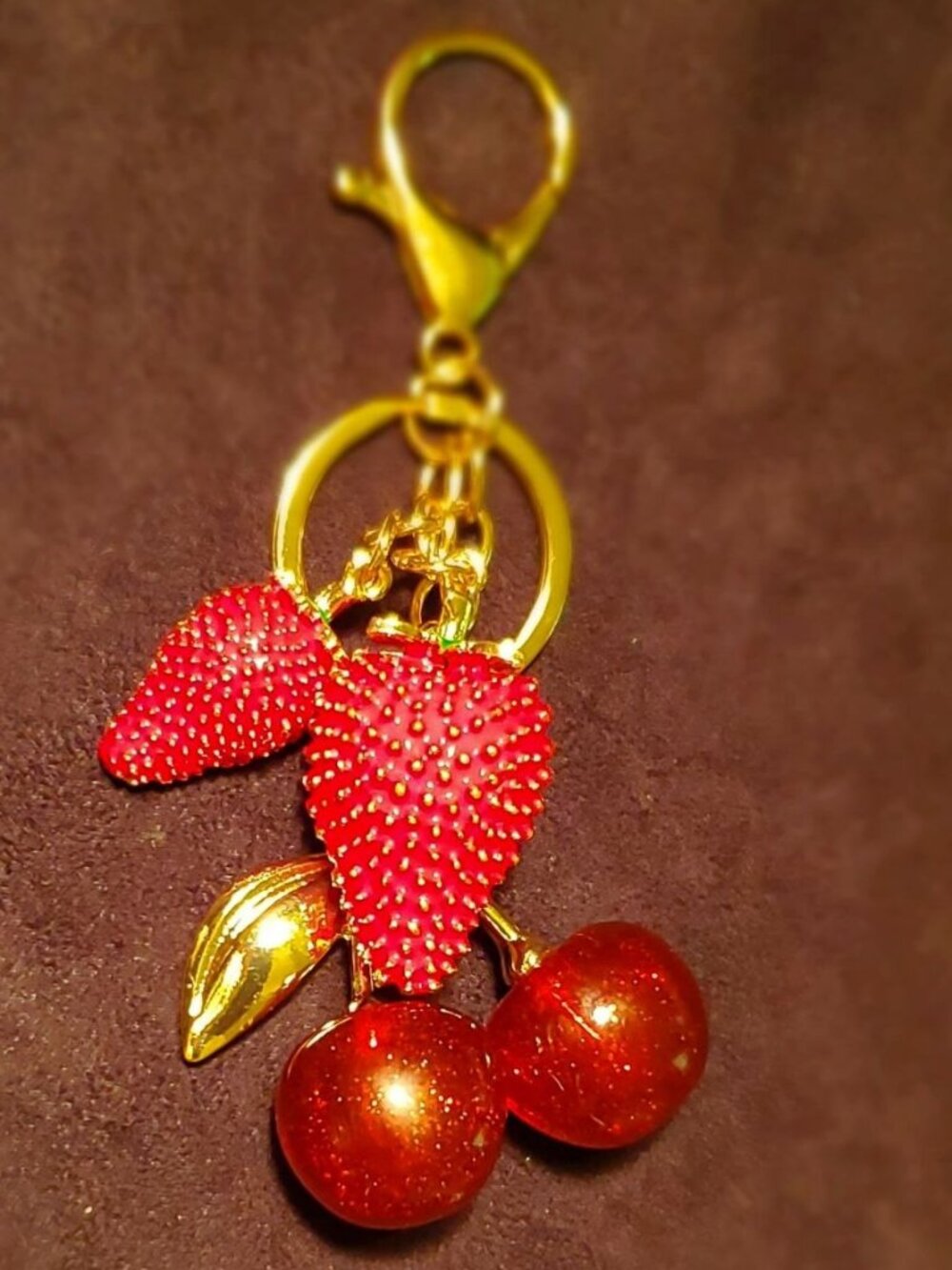 Cherry Berry Purse Charm